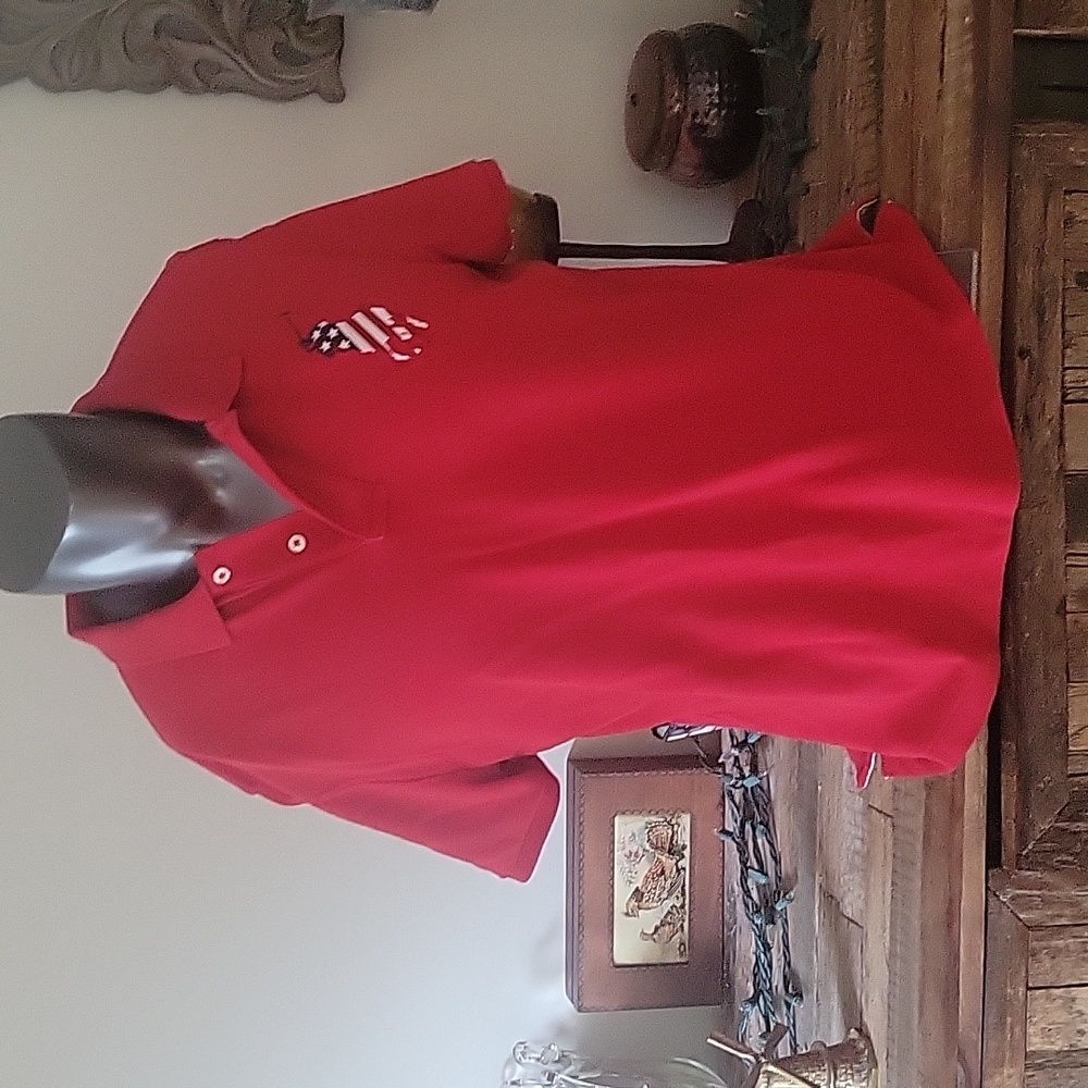 Polo Ralph Lauren Classic Fit Big Pony Stars and Stripes Polo Shirt